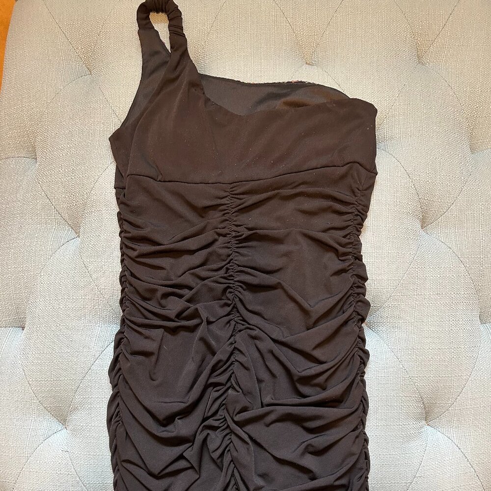 Ruby Rox Panel Of Sequins One Shoulder Mini Dress - image 5